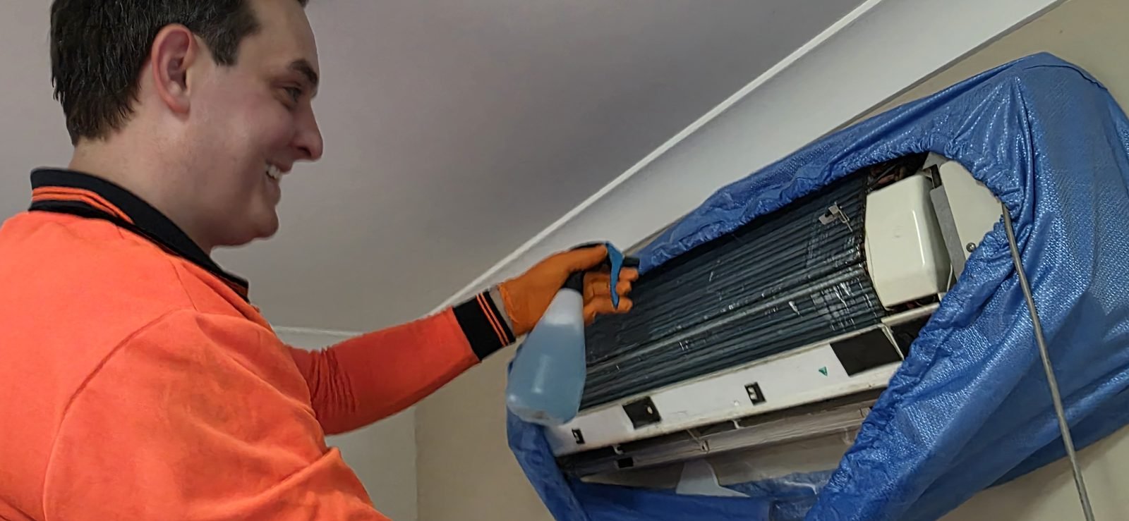 Need A Hand deep cleaning a split system air conditioner